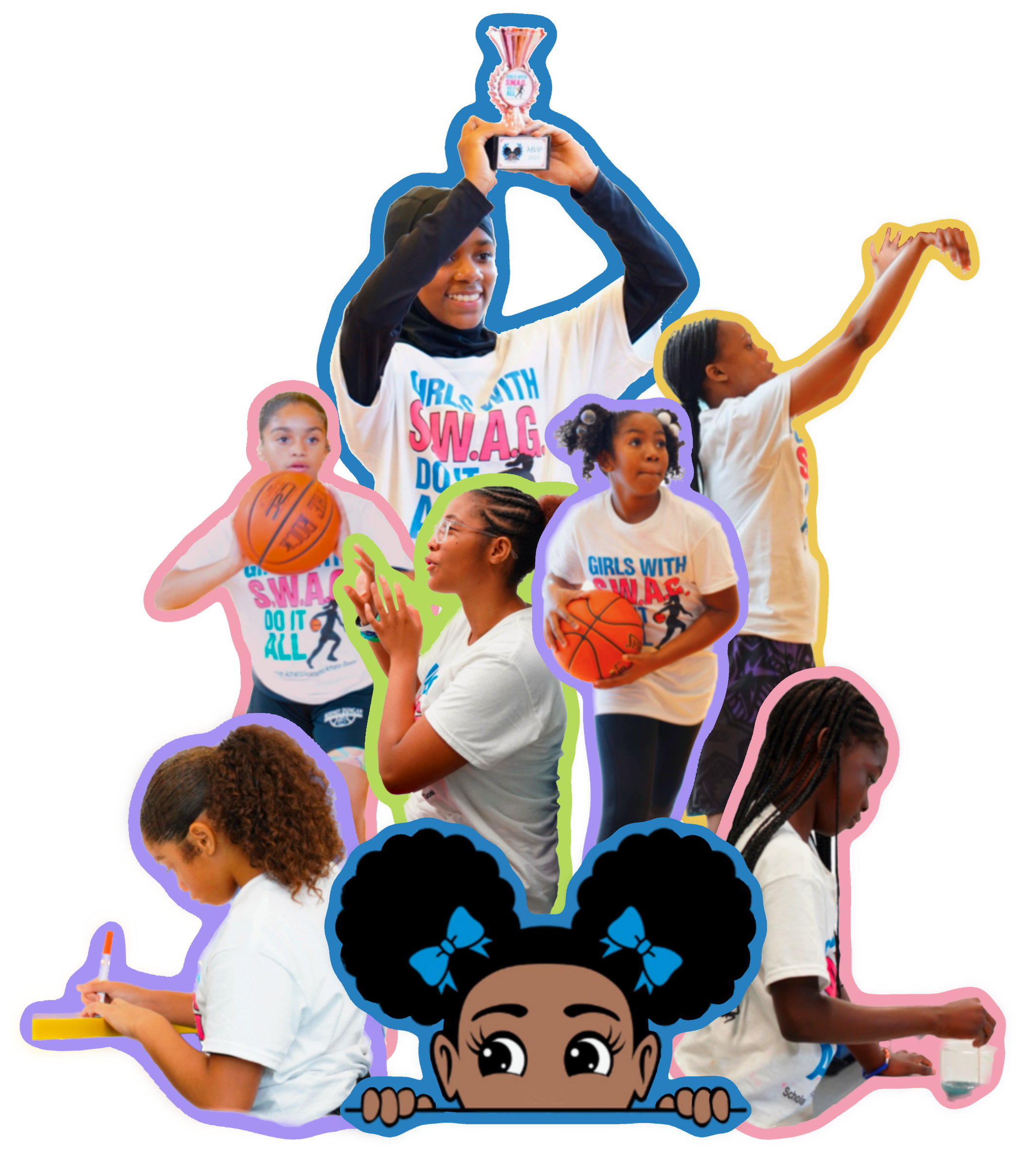Girls participating in SWAG programs